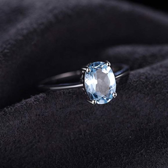 Jewelry - 💎 1.55ct Blue Topaz Ring - 925 Sterling Silver